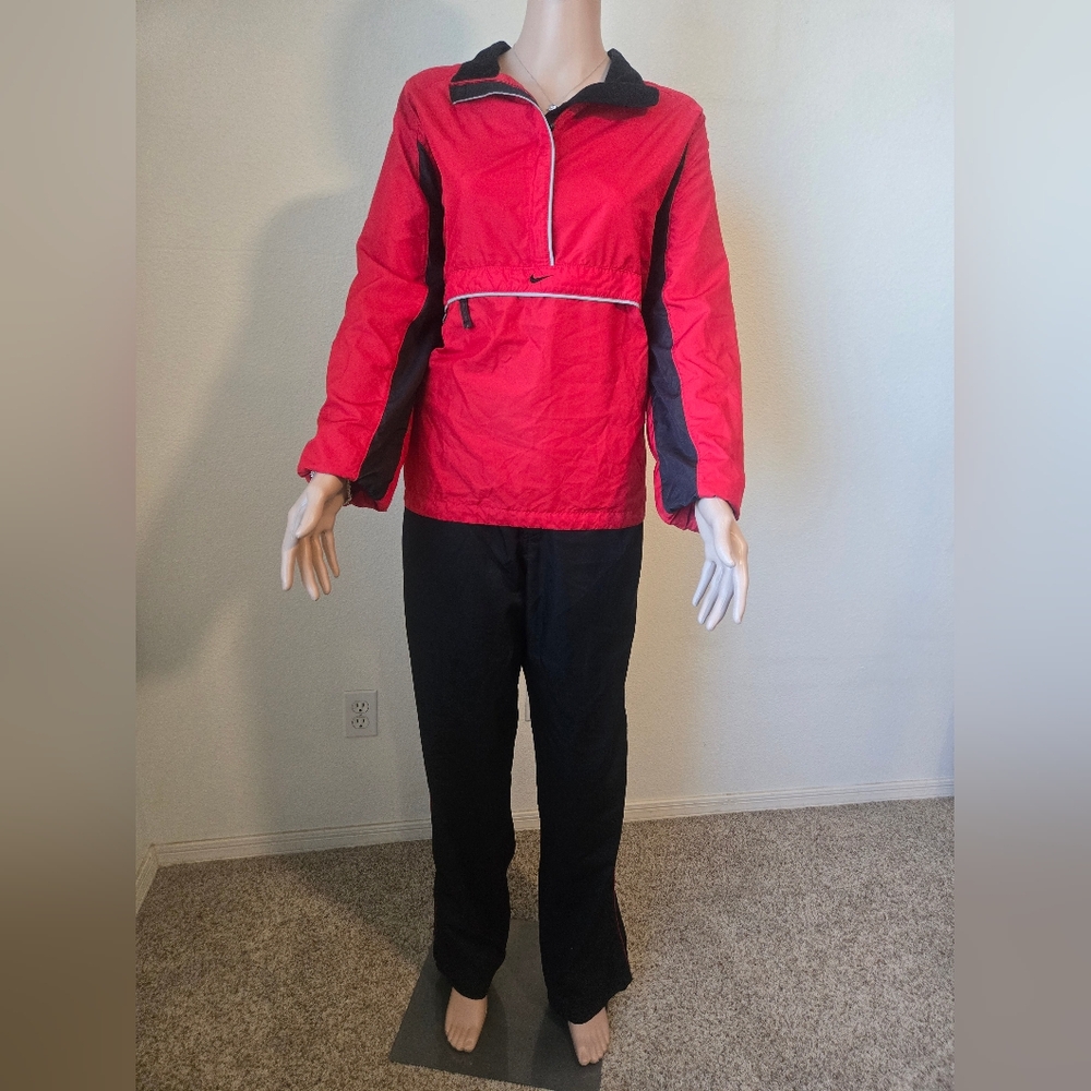 Red and Black Nike Windbreaker Jacket & Gap Pants